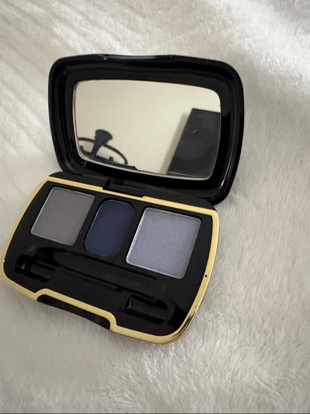 Classic Trio Eyeshadow Palette - Charcoal, Navy & Silver
